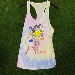 Sailor Moon Anime Graphic Tie-dye Tank Top size Small